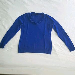 Blue-Long Sleeved Shirt-Ann Taylor-Size Small